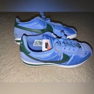 Nike Light Blue and Dark Green Sneakers